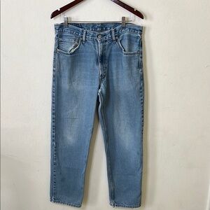 Levi's 550 Mens Blue Jeans Distressed Casual Denim